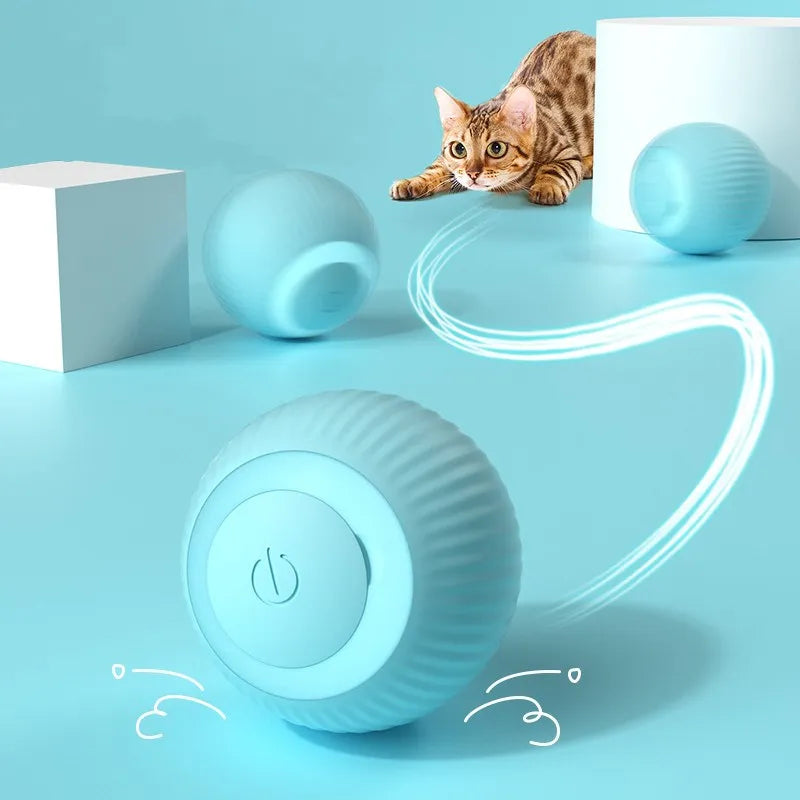 Automatic Interactive Rolling Cat Toy - Smart Electronic Ball for Indoor Play