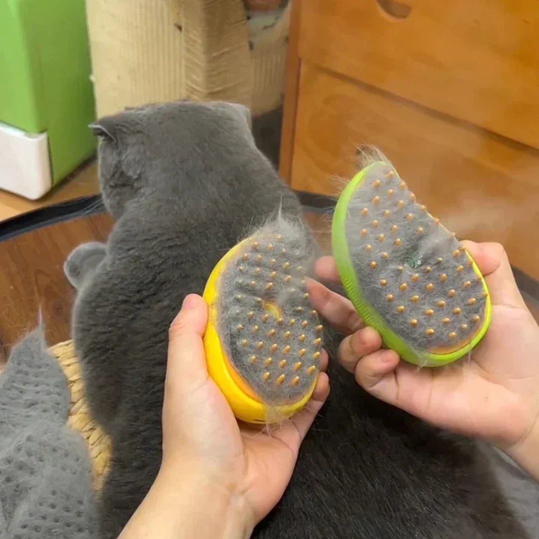 3-in-1 Electric Steam Brush and Sprayer for Pet Grooming and Shedding Massage Tool