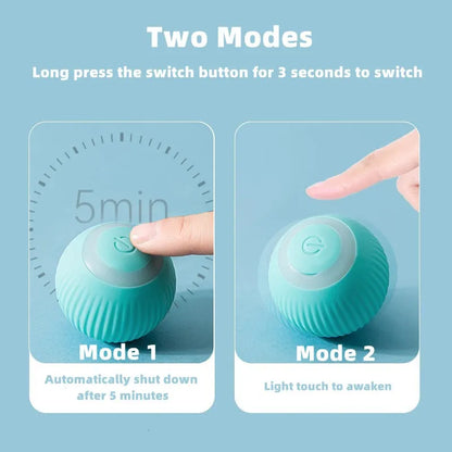 Automatic Interactive Rolling Cat Toy - Smart Electronic Ball for Indoor Play