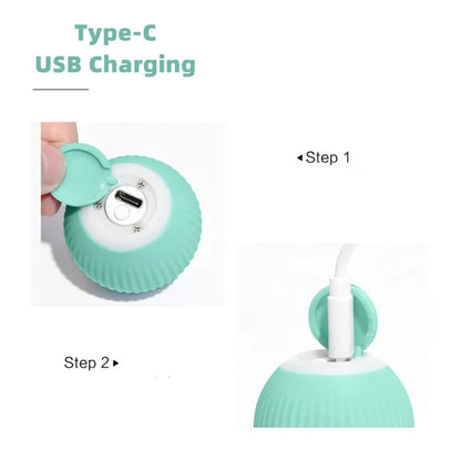 Automatic Interactive Rolling Cat Toy - Smart Electronic Ball for Indoor Play